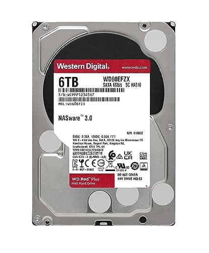 Western Digital Red Plus 6TB HDD 5640RPM 3.5" SATA image