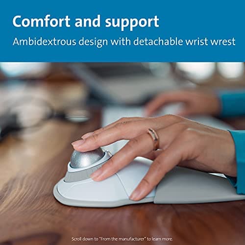 Kensington Orbit White Wired/Wireless/Bluetooth Optical Mouse image