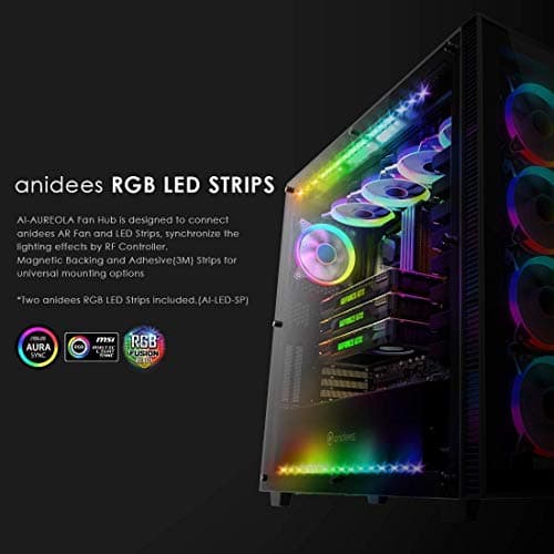 Anidees AI Crystal XL AR 3 ATX Full Tower Black with Tempered Glass Side Panel image