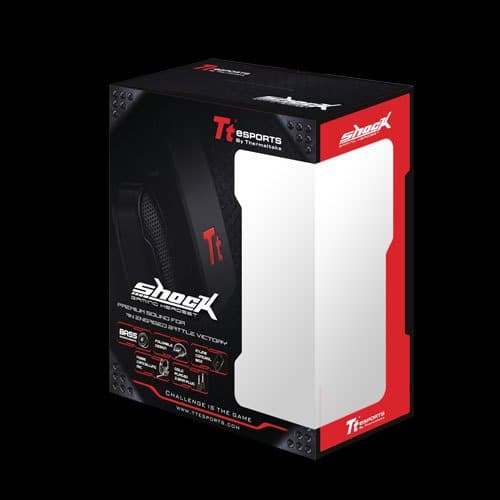 Thermaltake SHOCK Closed-Back Black / Red Headset image