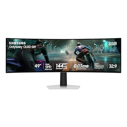 Samsung 49-inch Odyssey OLED G9 G91SD Dual QHD 144Hz Curved Gaming Monitor LS49DG910SNXZA image