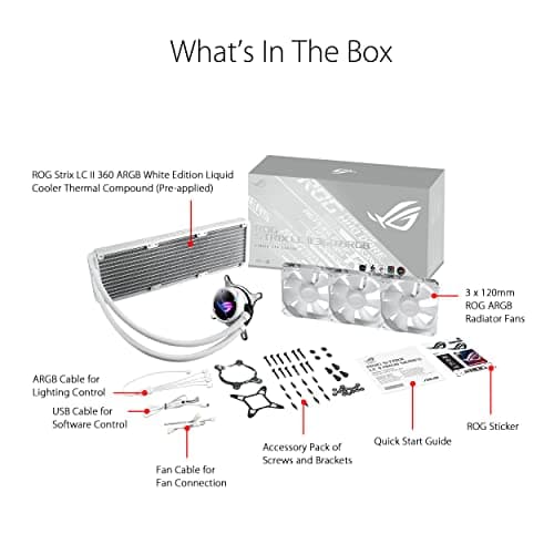 Asus ROG STRIX LC II ARGB 80.95 CFM Liquid CPU Cooler image