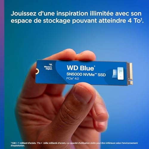 Western Digital WD Blue SN5000 2TB SSD M.2 NVMe PCIe 4.0 image