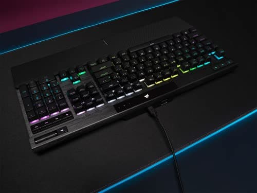 Corsair K70 RGB PRO Cherry MX Speed Silver Wired Gaming Keyboard image