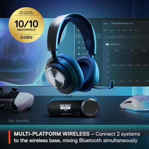 SteelSeries Arctis Nova Pro Wireless Gaming Headset for PS5 and PS4 image