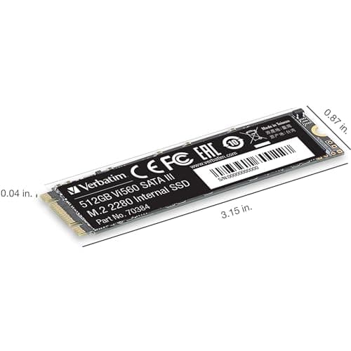 Verbatim Vi560 512GB SSD M.2-2280 SATA image