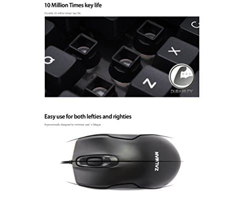 Zalman ZM-K380 Combo Wired Standard Keyboard with Laser Mouse image