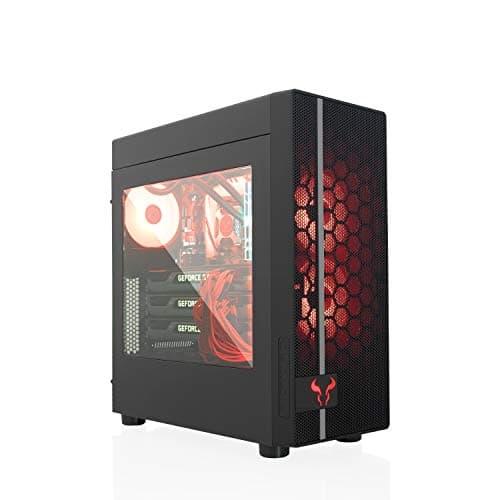 RIOTORO CR400 ATX Mid Tower Black Acrylic Side Panel USB 3.2 Gen 1 Type-A USB 2.0 Type-A image