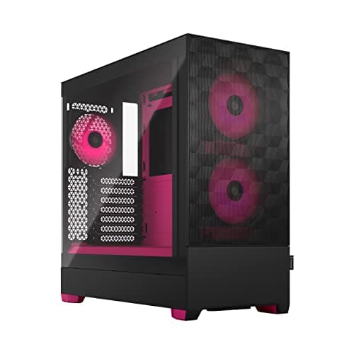 Fractal Design Pop Air ATX Mid Tower Pink / Black Tempered Glass Side Panel image