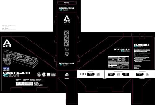 ARCTIC Liquid Freezer III Water 420mm 72.8 CFM Black image