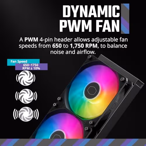 Cooler Master MasterLiquid Core Water 240mm ARGB Black image