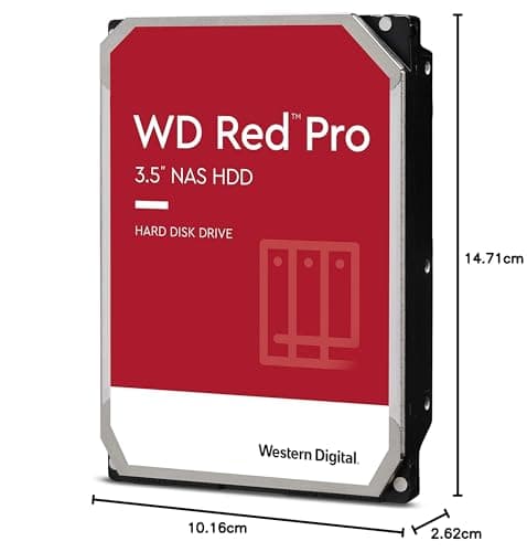 Western Digital Red Pro 10TB HDD 3.5" 7200RPM SATA 6.0 Gb/s Internal image