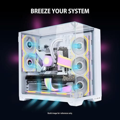 Lian Li UNI FAN SL Wireless 120mm White Addressable RGB PWM Reverse Blade 3-Pack image