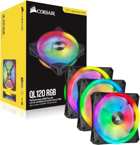 Corsair iCUE QL120 120mm Black RGB PWM 3-Pack image