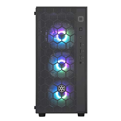 Silverstone FARA R1 PRO ATX Mid Tower Black with Tempered Glass Side Panel and USB 3.2 Gen 1 Type-A USB 2.0 Type-A image