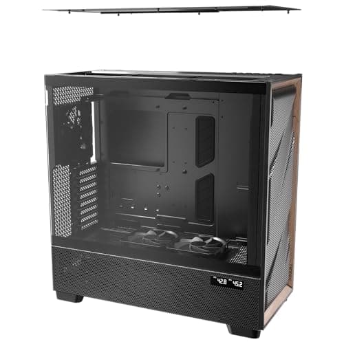 Antec FLUX PRO ATX Full Tower Black / Brown Tempered Glass image