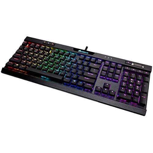 Corsair RGB MK.2 Cherry MX Low Profile Red Wired Gaming Keyboard image