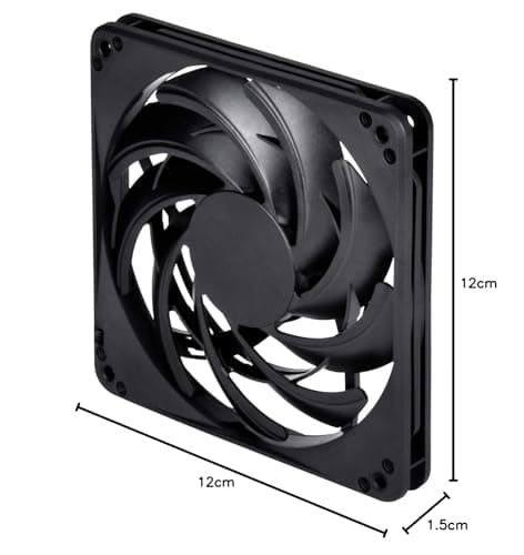 Silverstone FN 120mm Black 25.06 CFM 1-Pack image