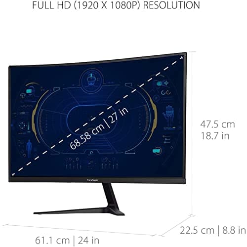 ViewSonic VX2718-PC-MHD 27" 1080p 165Hz VA Curved Monitor image