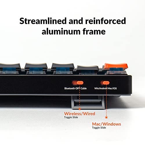 Keychron K5 SE Bluetooth/Wired Slim Keychron Optical Brown Low Profile Mechanical Keyboard image