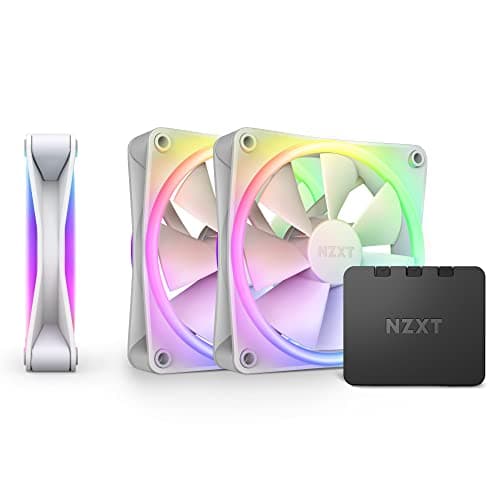 NZXT F120 120mm White RGB DUO Addressable RGB PWM 48.58 CFM 3-Pack main image