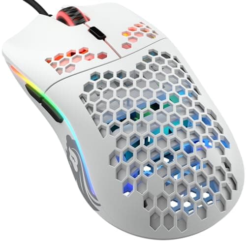 Glorious Model O- White Wired Optical Gaming Mouse image