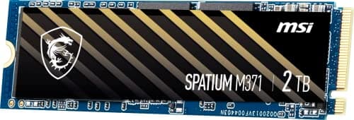 MSI SPATIUM M371 2TB SSD M.2-2280 PCIe 3.0 x4 NVMe image