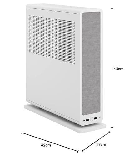 Fractal Design Ridge PCIe 4.0 Mini-ITX Tower White Mesh Side Panel, USB 3.2 Gen 2 Type-C, USB 3.2 Gen 1 Type-A image