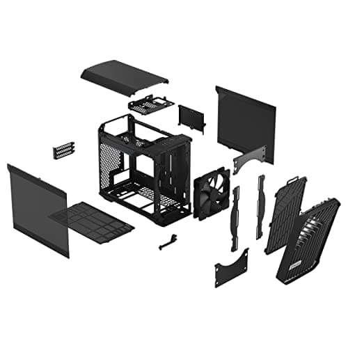 Fractal Design Torrent Nano Mini-ITX Tower Black Tinted Tempered Glass image