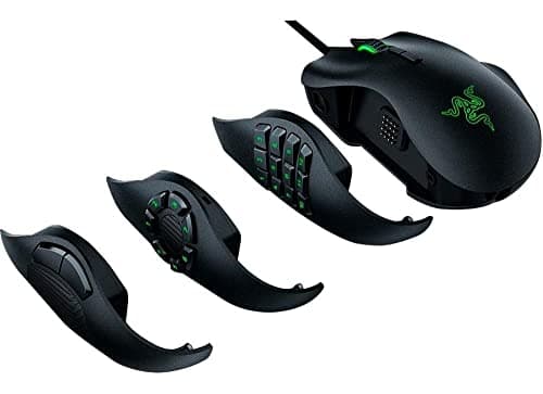 Razer Naga Trinity Gaming Mouse: 16,000 DPI Optical Sensor - Chroma RGB Lighting - Interchangeable Side Plate w/ 2, 7, 12 Button Configurations - Mechanical Switches image