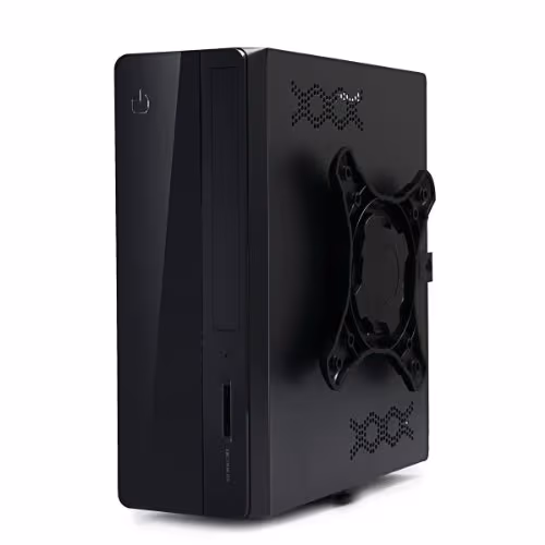 CiT MTX-007B Mini-ITX Desktop Black with 180W Power Supply image