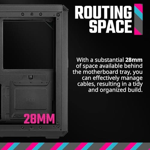 Cooler Master Q300L V2 MicroATX Mini Tower Black Tempered Glass Side Panel image