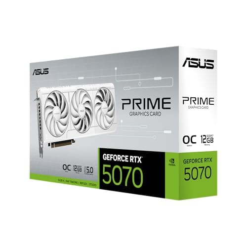 Asus PRIME OC GeForce RTX 5070 12GB GDDR7 White / Silver image
