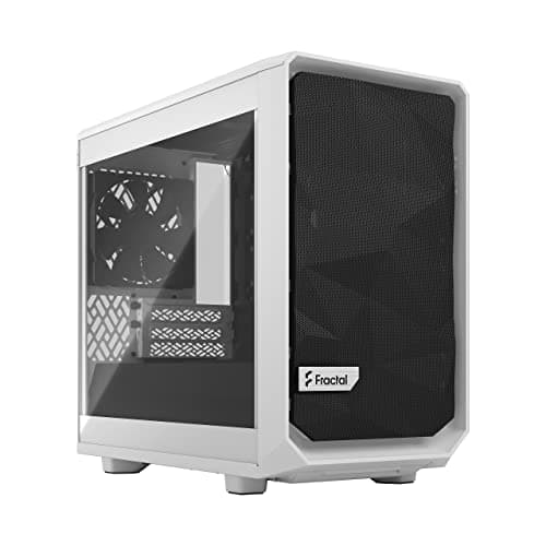 Fractal Design Meshify 2 Nano Mini-ITX Tower White with Tempered Glass Side Panel and USB 3.2 Gen 2 Type-C USB 3.2 Gen 1 Type-A image