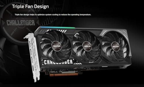 ASRock Challenger Radeon RX 9070 16GB GDDR6 Black / Silver image