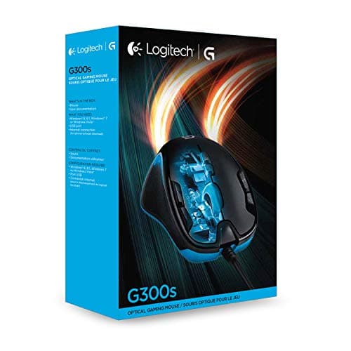 Logitech G300s Optical Ambidextrous Gaming Mouse - 9 Programmable Buttons, Onboard Memory image