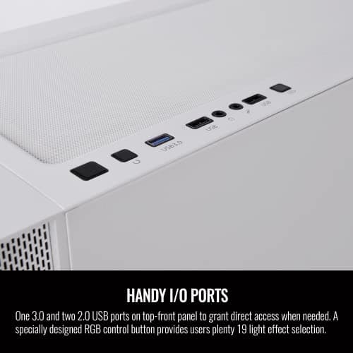 Thermaltake H700 ATX Mid Tower White Tempered Glass Side Panel image