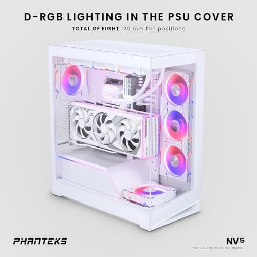 Phanteks NV5 ATX Mid Tower White Tempered Glass image