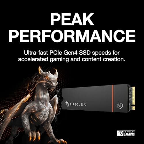 Seagate FireCuda 530R 1TB SSD M.2 w/Heatsink PCIe 4.0 NVMe image