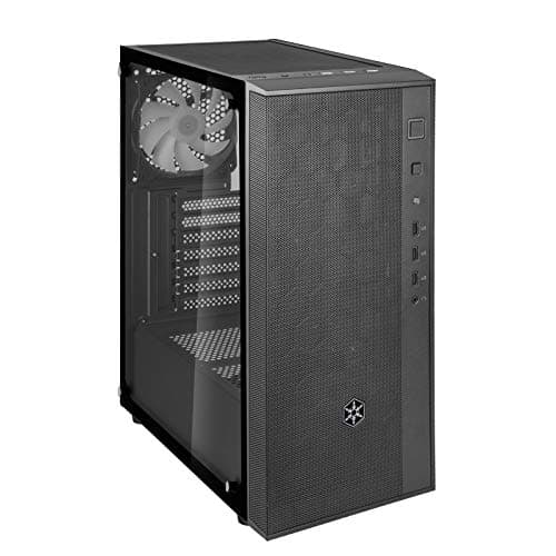 Silverstone FARA R1 PRO ATX Mid Tower Black with Tempered Glass Side Panel and USB 3.2 Gen 1 Type-A USB 2.0 Type-A image