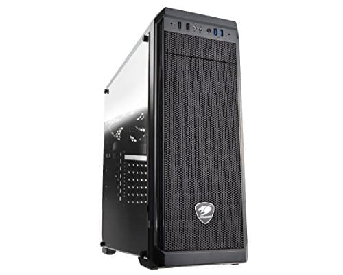 Cougar MX330-G ATX Mid Tower Black with Tempered Glass Side Panel and USB 3.2 Gen 1 Type-A / USB 2.0 Type-A image