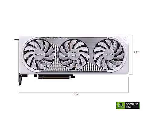 Gigabyte AERO OC GeForce RTX 4060 Ti 16GB GDDR6 White / Silver image