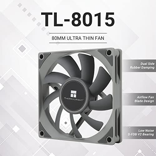 Thermalright TL-8015 80mm Gray PWM 28.4 CFM 1-Pack image
