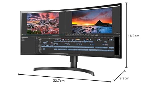 LG 34WN80C-B 34" 1440p 60Hz IPS Curved Monitor image