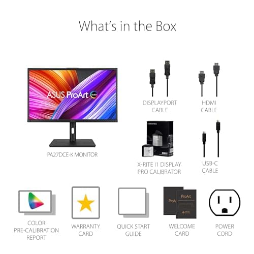 Asus ProArt Display PA27DCE-K 26.9" 4K 60Hz OLED Monitor image