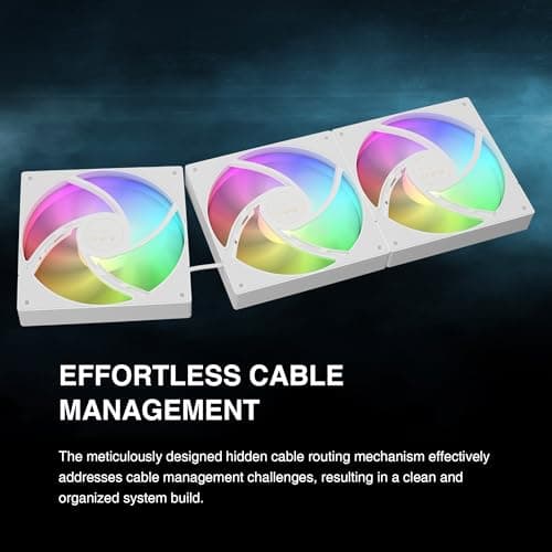 GAMDIAS CHIONE E4 73.36 CFM Water 360mm White image