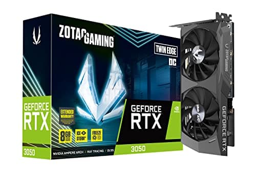 Zotac GAMING Twin Edge OC GeForce RTX 3050 8GB GDDR6 Black / Silver image