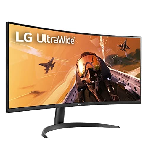 LG 34WP60C-B 34" 3440x1440 160Hz VA Curved Monitor image