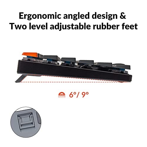 Keychron K5 SE Bluetooth/Wired Slim Keychron Optical Brown Low Profile Mechanical Keyboard image