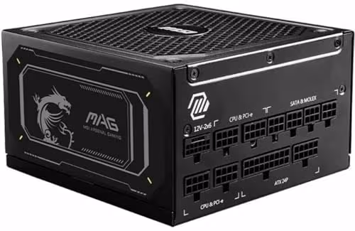 MSI MAG A-GL PCIE5 II Black 1000W Fully Modular 80+ Gold image